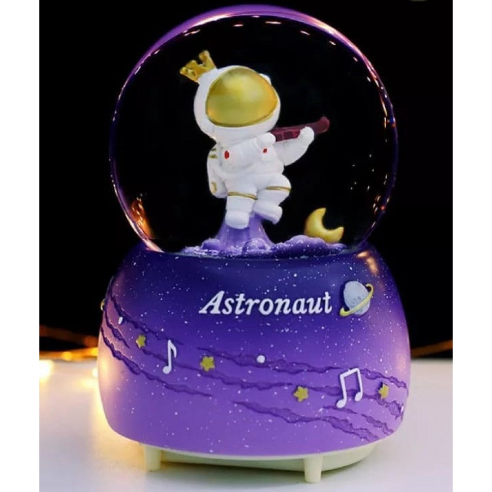 Astronaut Themed Lighted Musical Spray Big Size Snow Globe