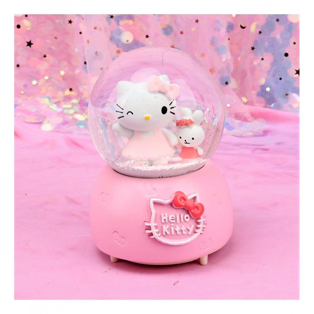 Hello Kitty Lighted Musical Spray Big Size Snow Globe
