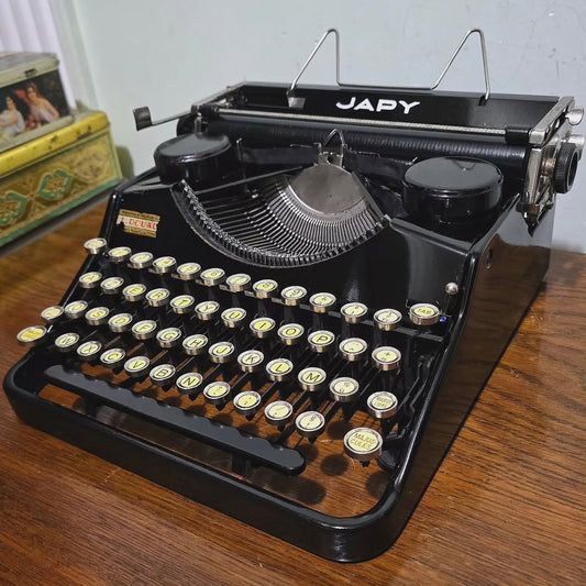 1930's France  Japy brand 50 model portable typewriter