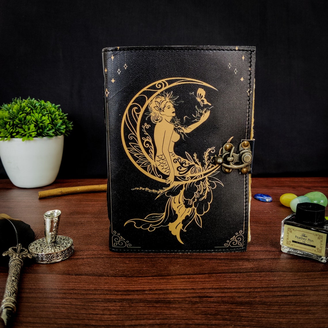 Blank Spell Book of Shadows grimoire Journal Witchcraft Tarot Gothic Notebook Antique Vintage best gift for him her