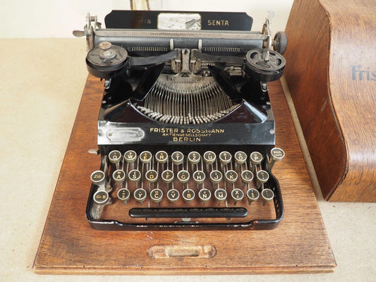 Senta Typewriter (1920) rare German portable typewriter antique original writing machine vintage machine