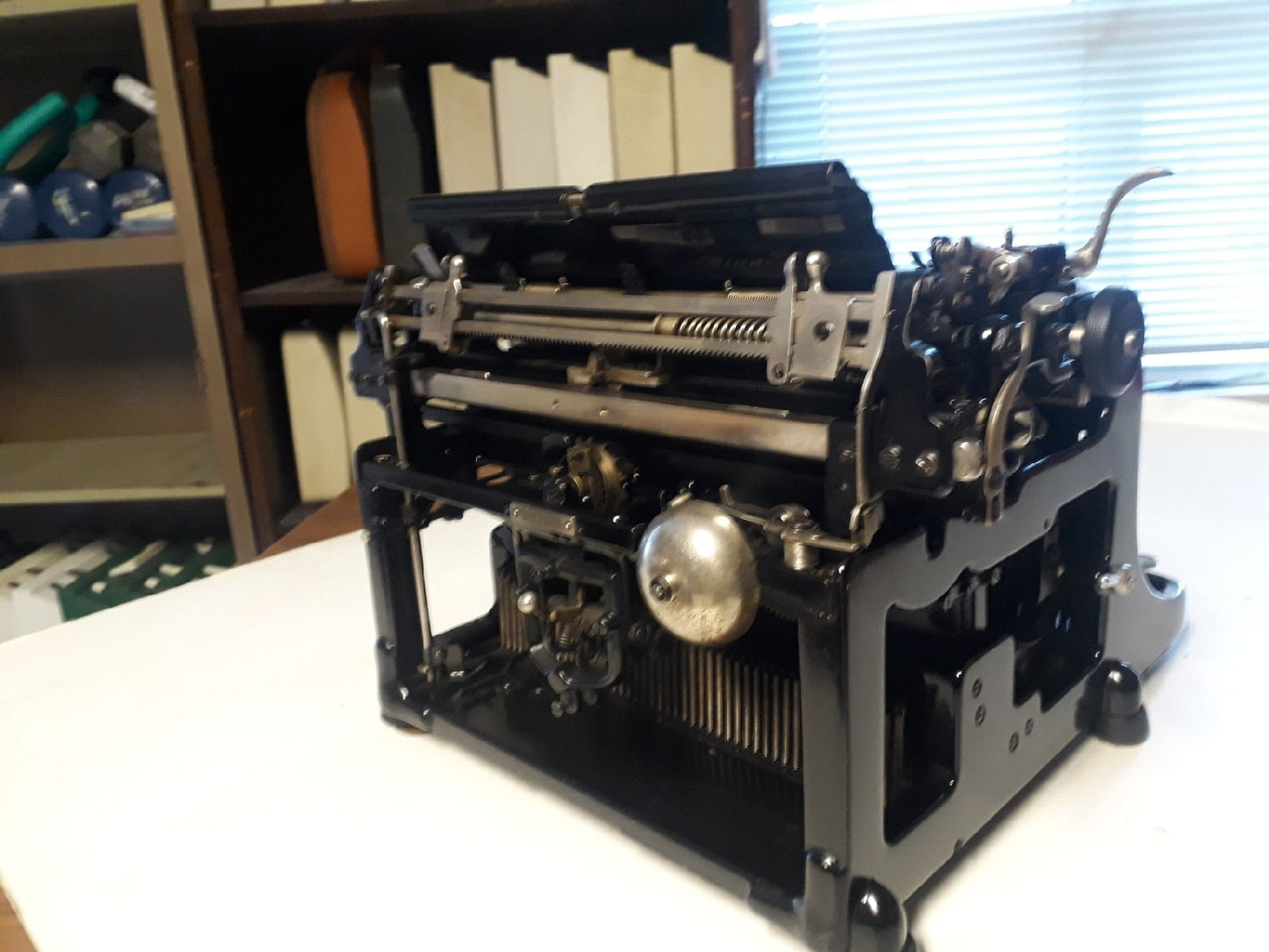 1930's Germany Stoewer Record Typewriter, Rare Stoewer Record Work and Clean Typewriter, Rare Font Typewriter