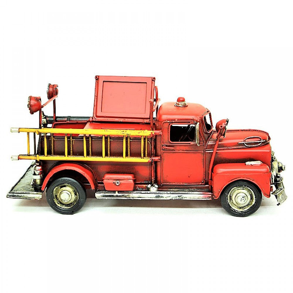 Decorative Metal Fire Truck Piggy Bank and Photo frame GIANT SIZE