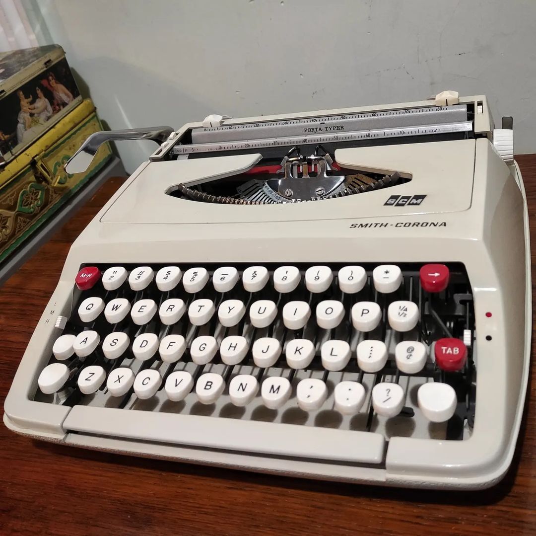 1960's England  Smith Corona Corsair model portable typewriter