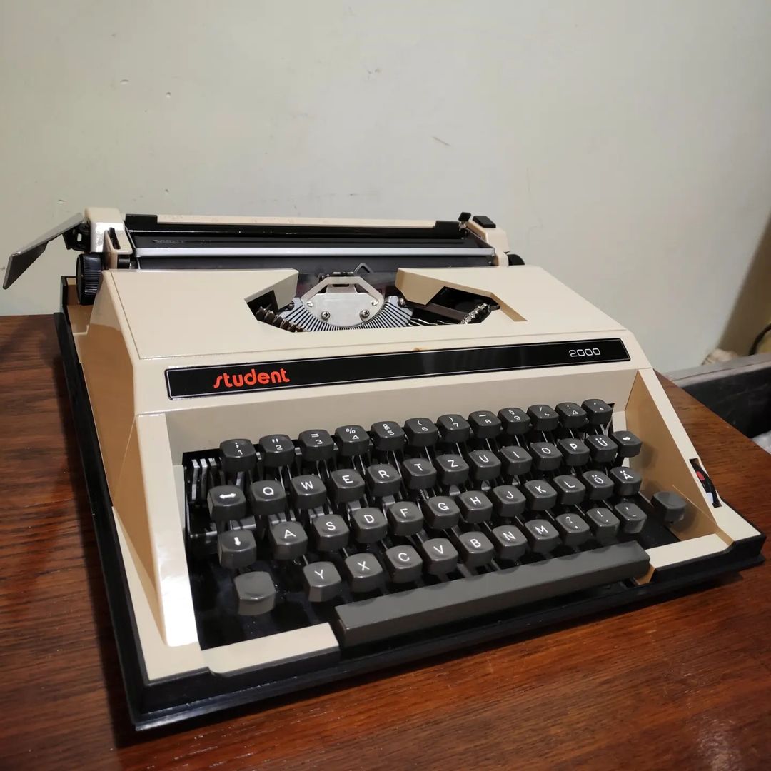 1970's Germany  Student brand 2000 model portable typewriter
