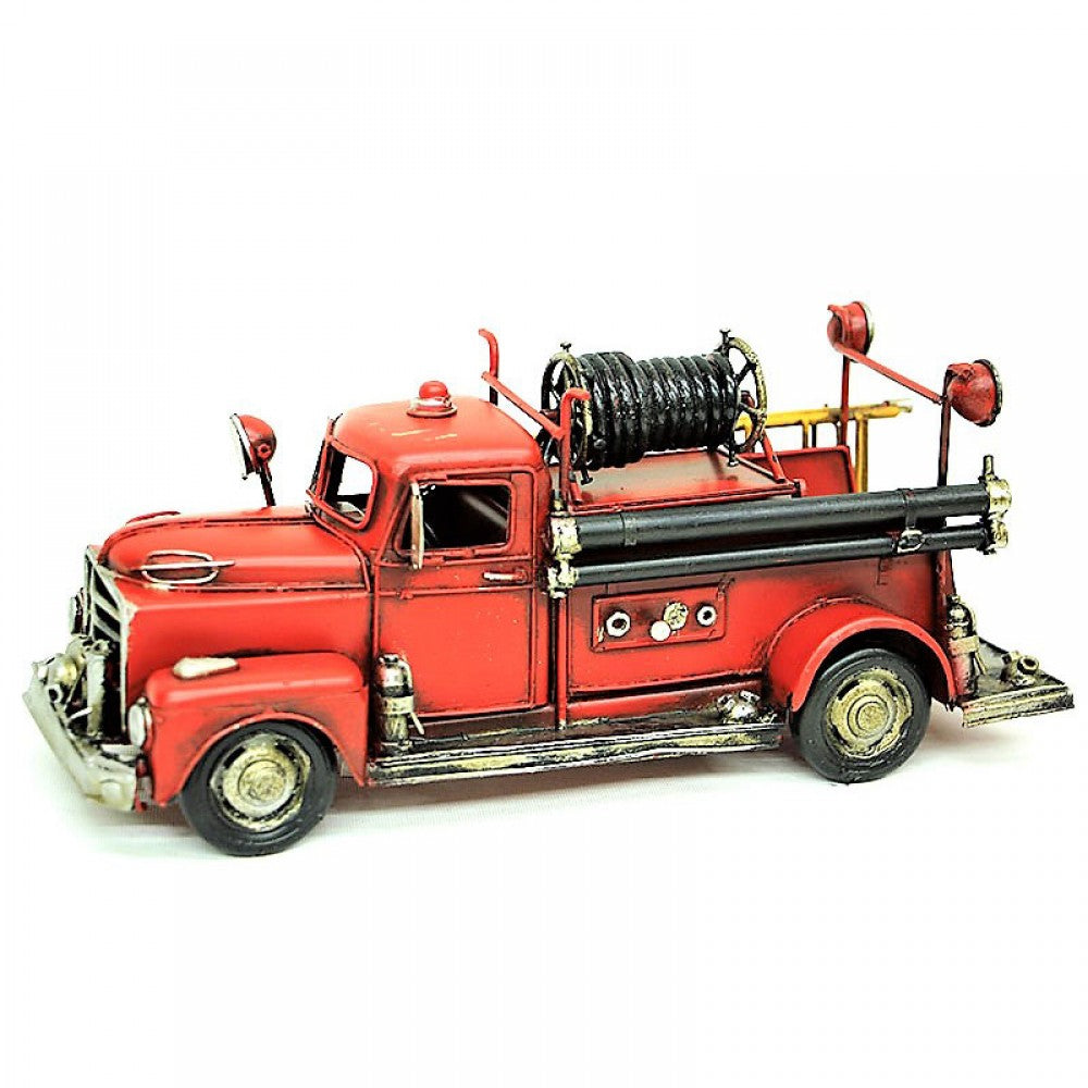 Decorative Metal Fire Truck Piggy Bank and Photo frame GIANT SIZE