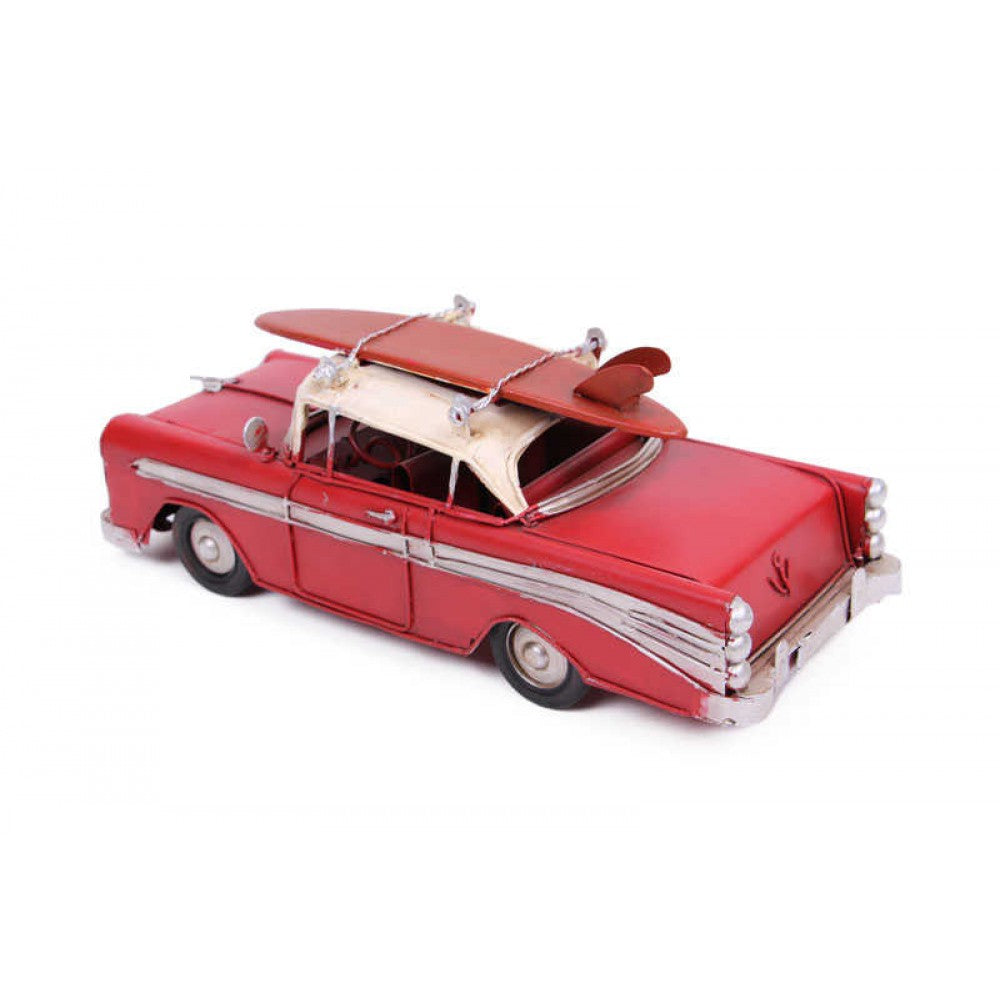 Decorative Metal Car Chevrolet Red