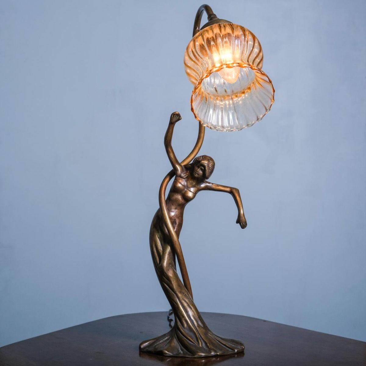 Bronze Lampshade Human Figured