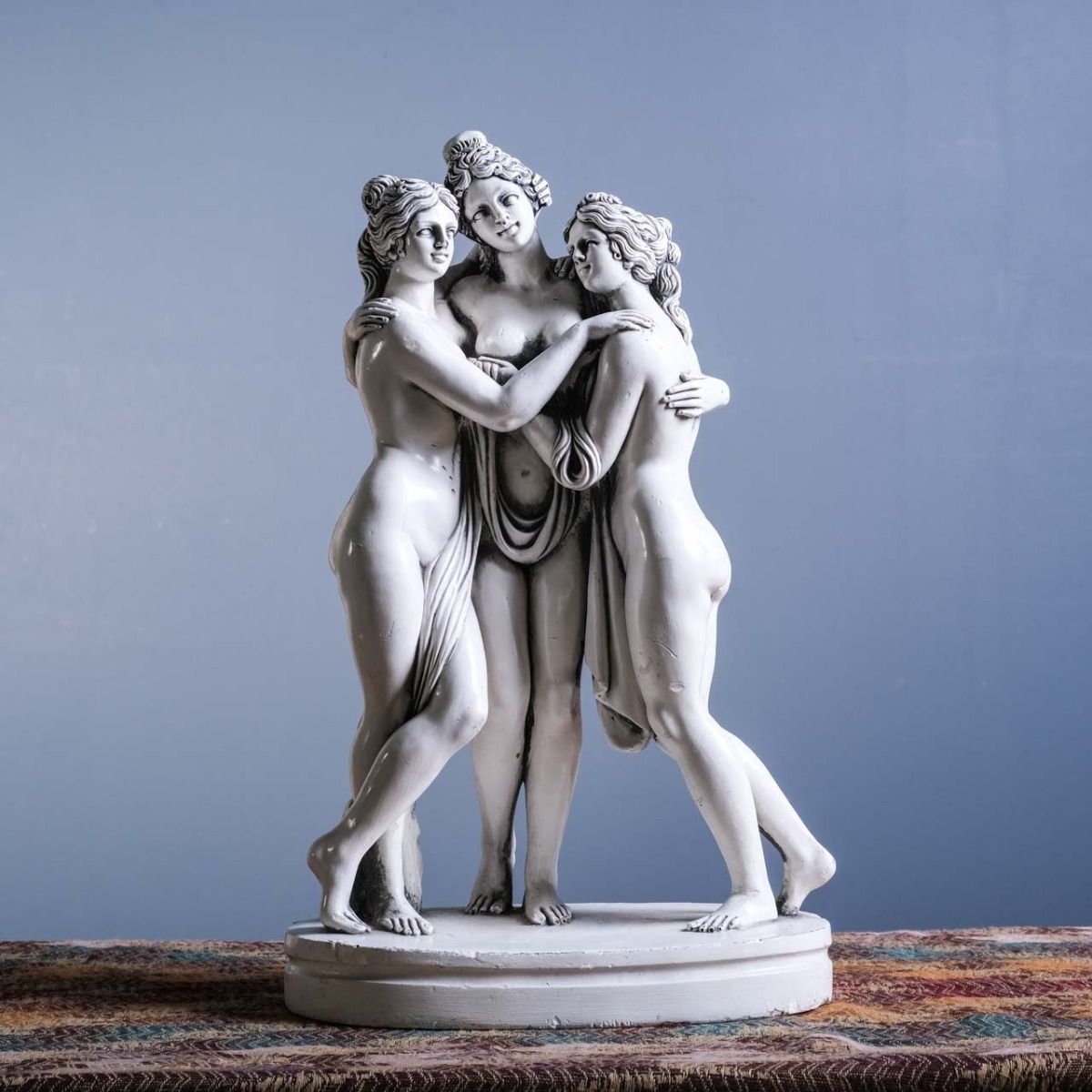 Three Beauties Statuette (3 Nude Women) Mythological
