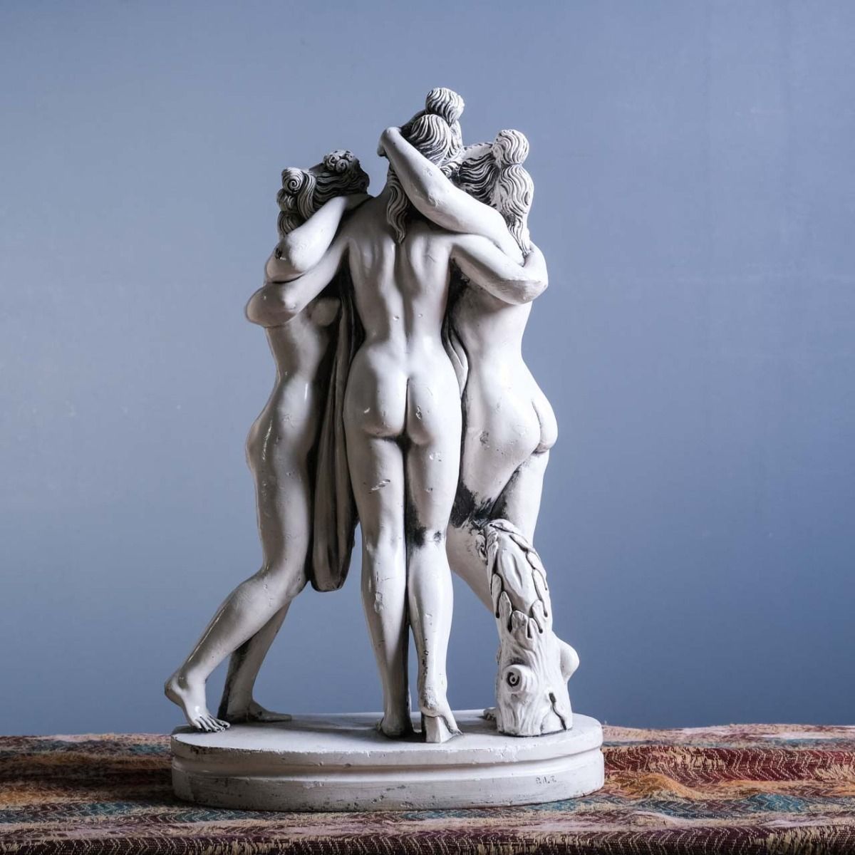 Three Beauties Statuette (3 Nude Women) Mythological