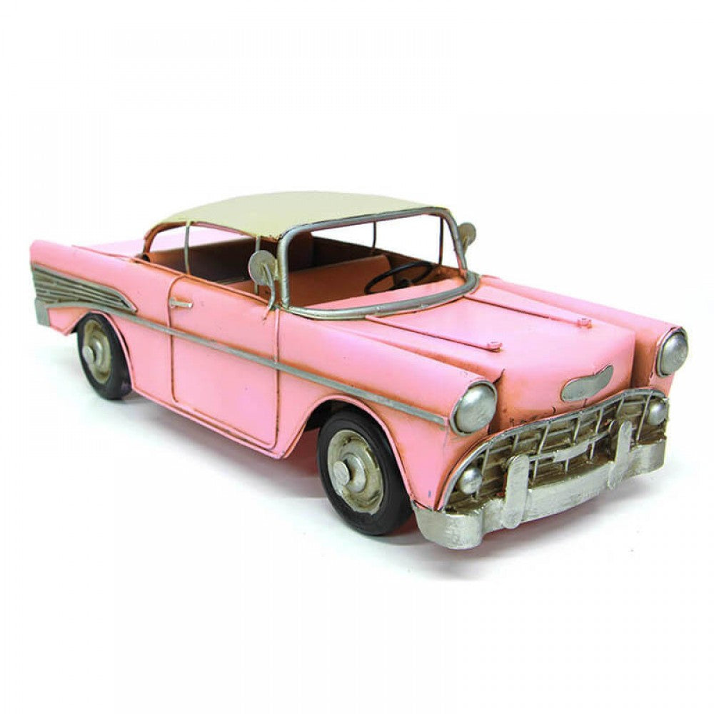 Decorative Metal Nostalgic Chevrolet Giant Size Pink