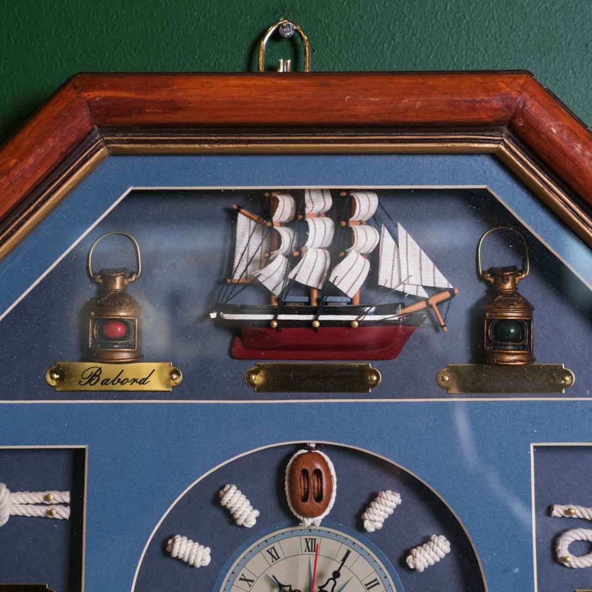 Clock Sailor Board,Vintage nautical knot clock board